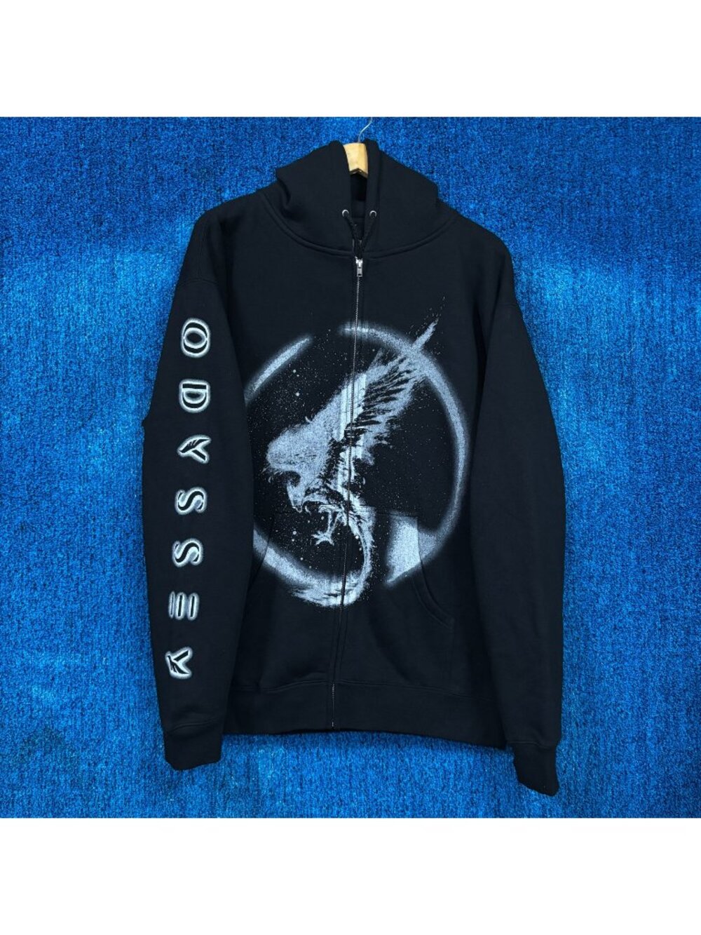 Illenium Odyssey Album Art Oversized EDM DJ Zip-Up Hoodie L